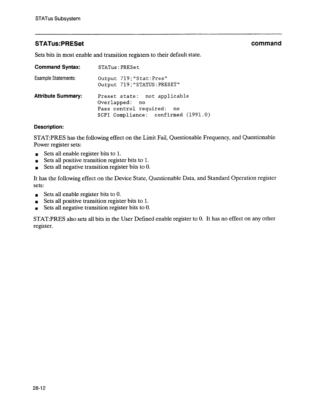 Agilent Technologies 3589A GP-IB manual 