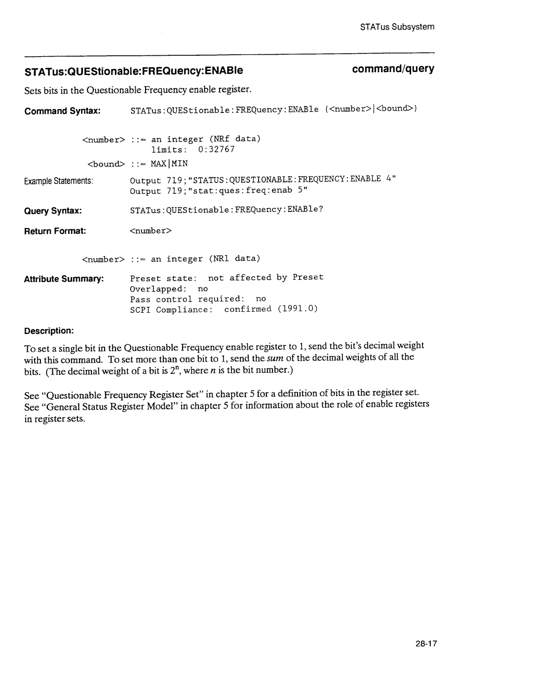 Agilent Technologies 3589A GP-IB manual 