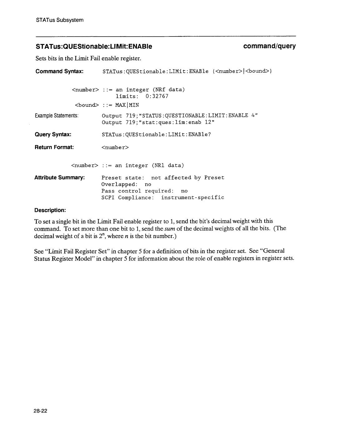 Agilent Technologies 3589A GP-IB manual 