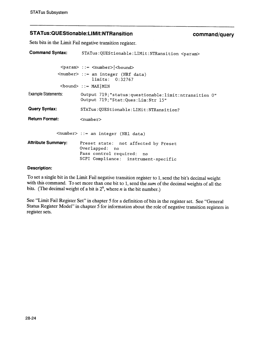Agilent Technologies 3589A GP-IB manual 