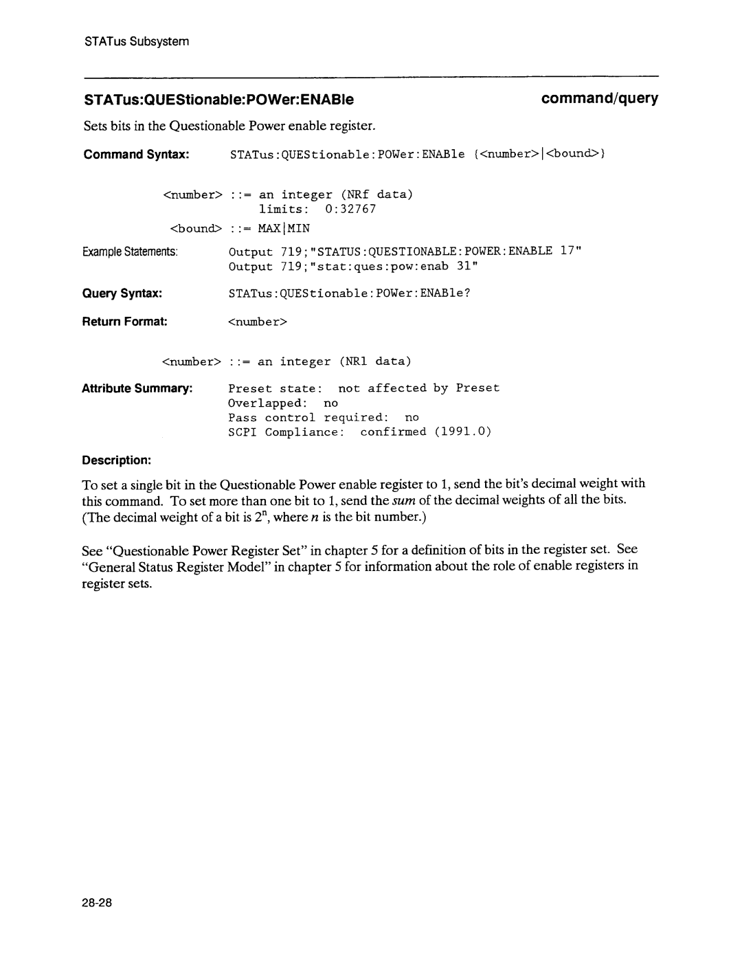 Agilent Technologies 3589A GP-IB manual 