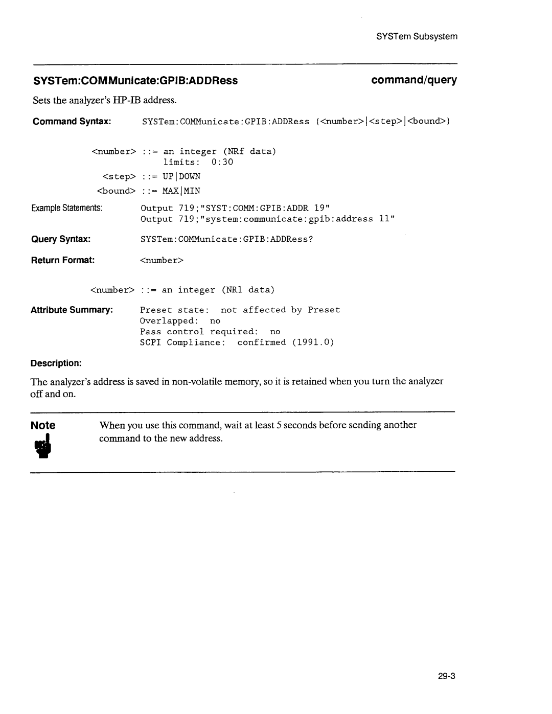 Agilent Technologies 3589A GP-IB manual 
