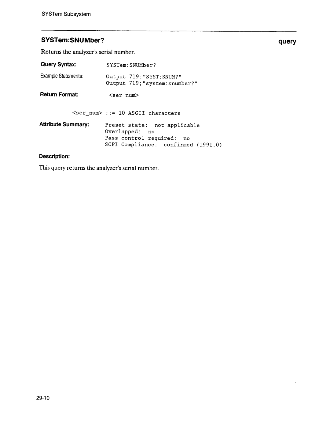 Agilent Technologies 3589A GP-IB manual 