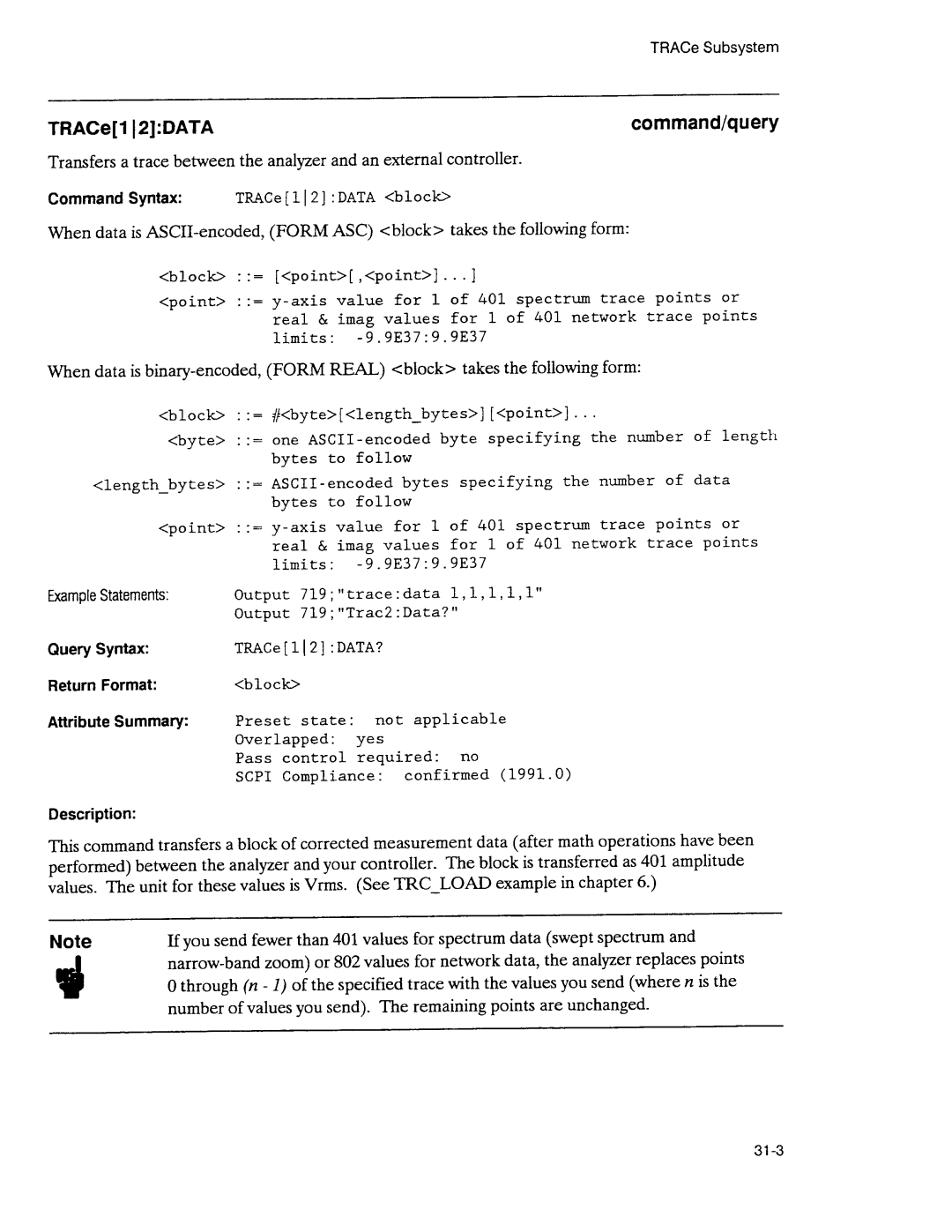 Agilent Technologies 3589A GP-IB manual 