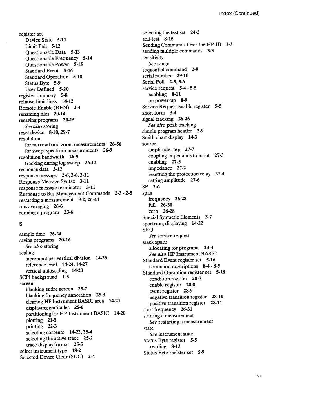 Agilent Technologies 3589A GP-IB manual 