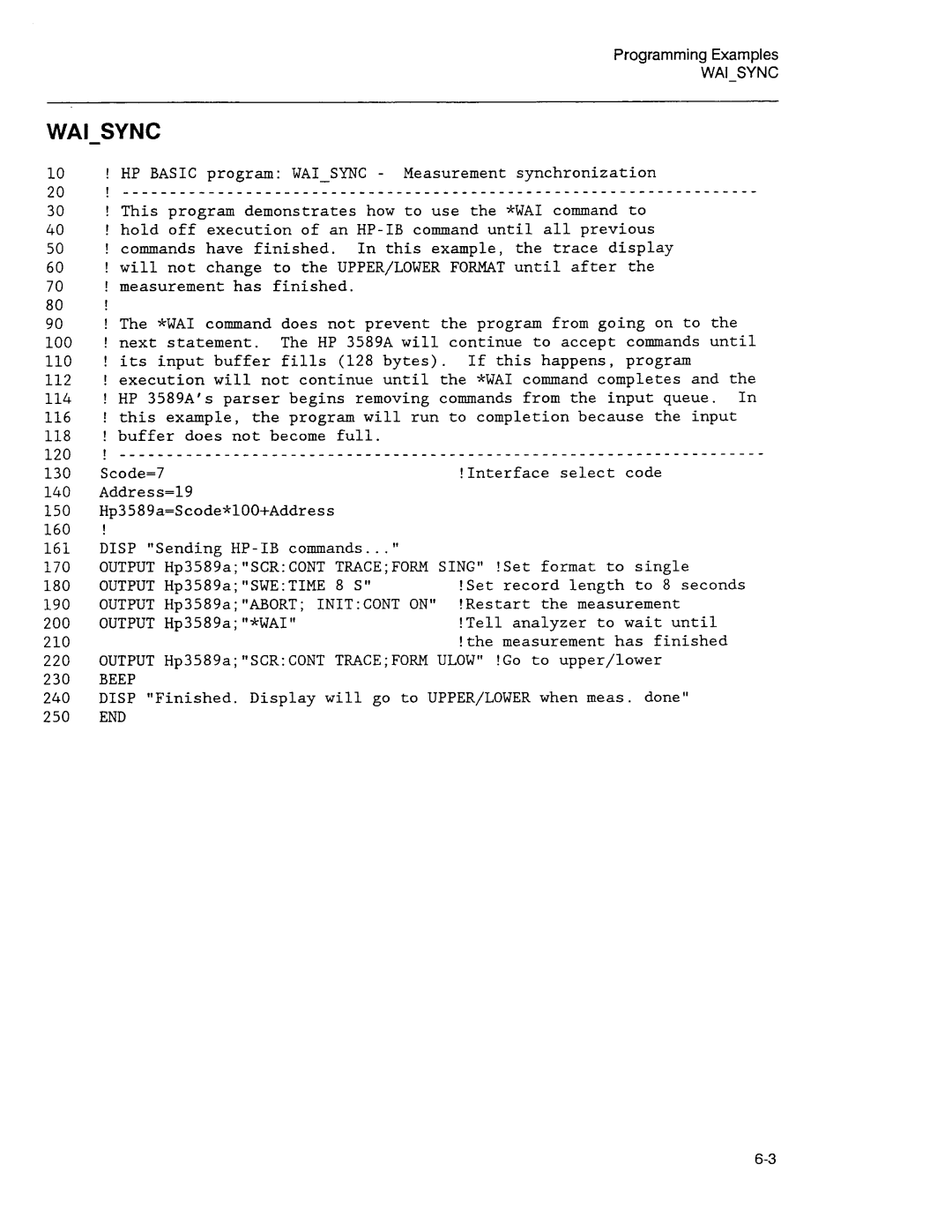 Agilent Technologies 3589A GP-IB manual 