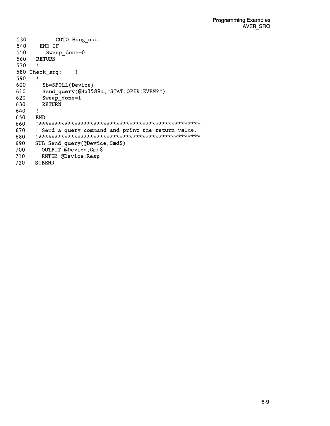 Agilent Technologies 3589A GP-IB manual 