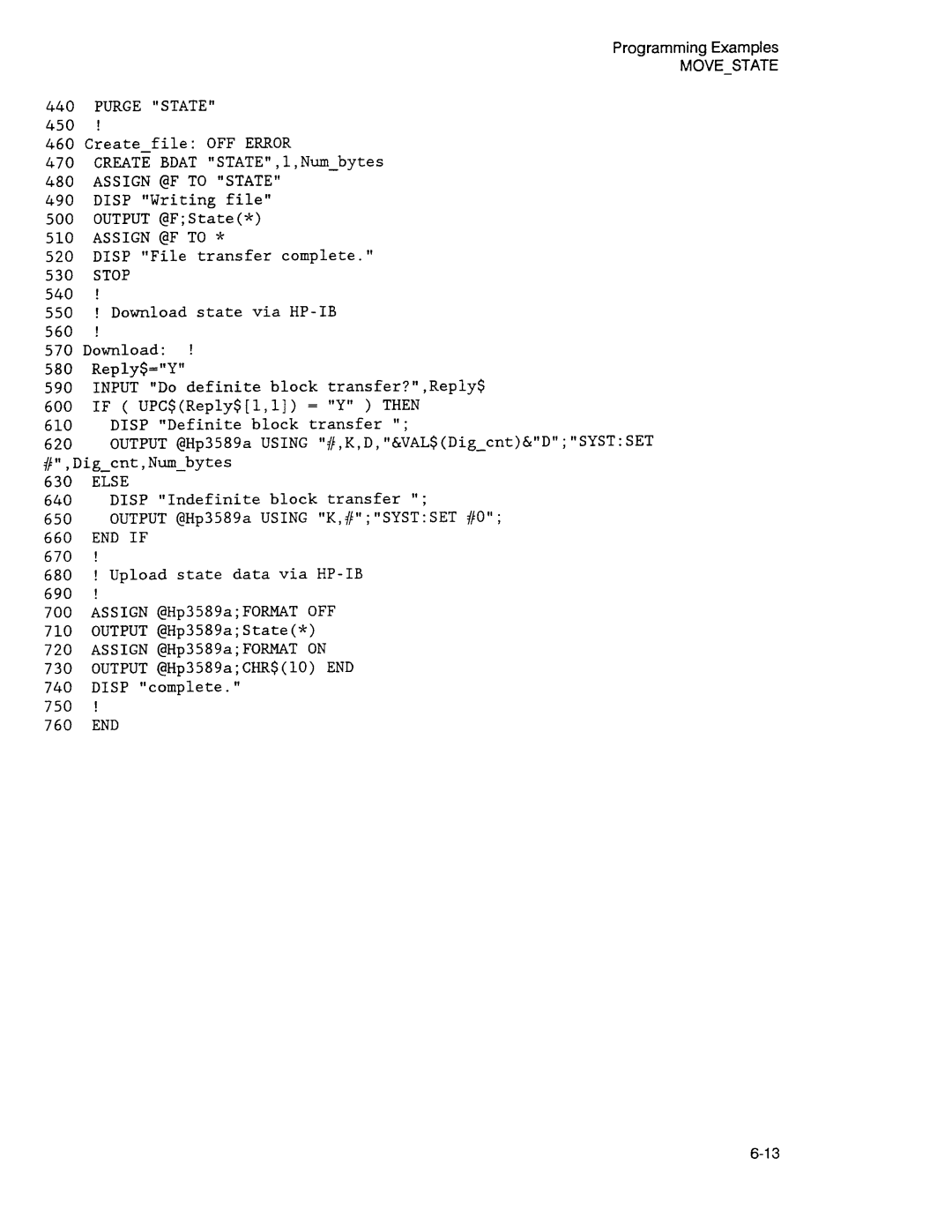 Agilent Technologies 3589A GP-IB manual 