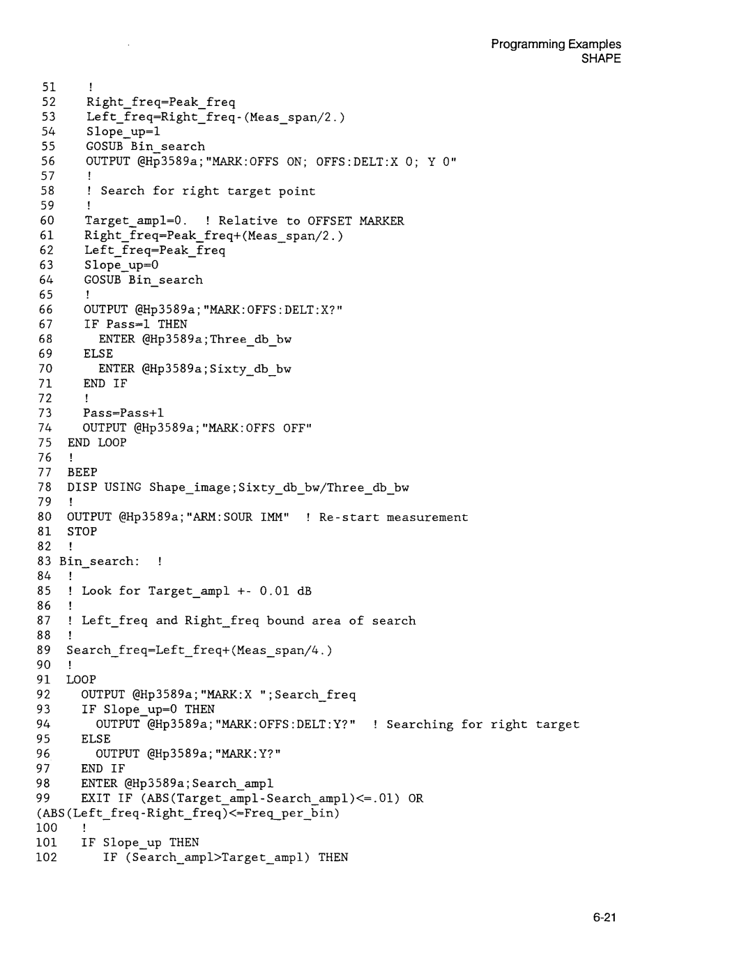 Agilent Technologies 3589A GP-IB manual 