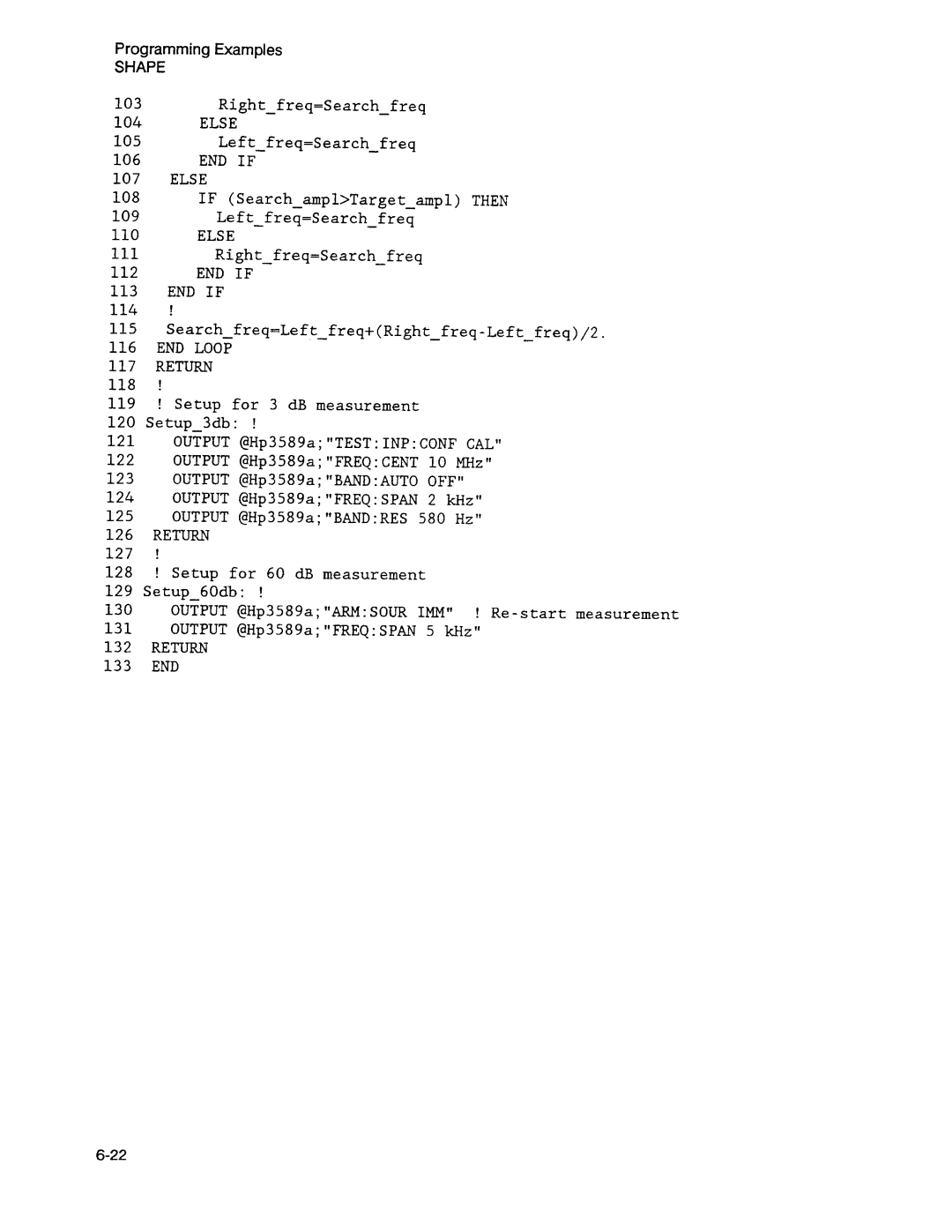 Agilent Technologies 3589A GP-IB manual 
