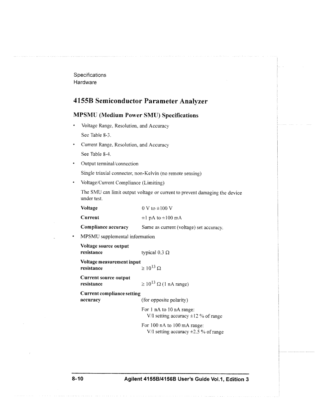 Agilent Technologies 4155B, 4156B manual 