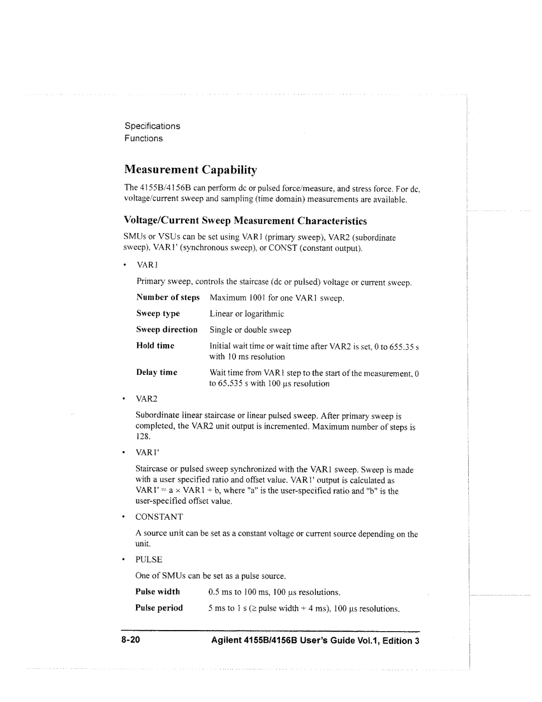 Agilent Technologies 4155B, 4156B manual 