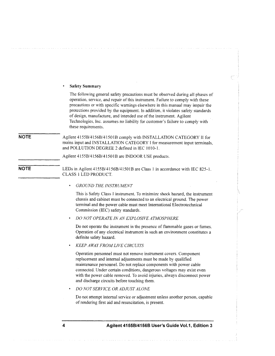 Agilent Technologies 4155B, 4156B manual 