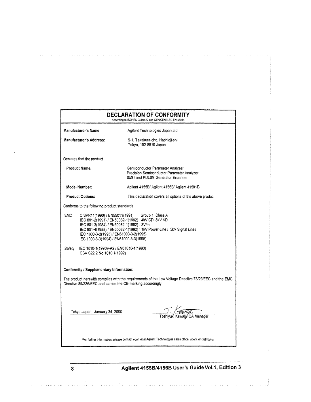 Agilent Technologies 4155B, 4156B manual 