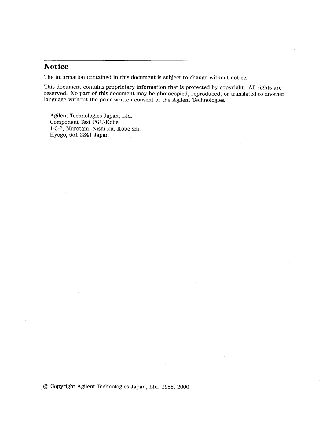 Agilent Technologies 4278A manual 