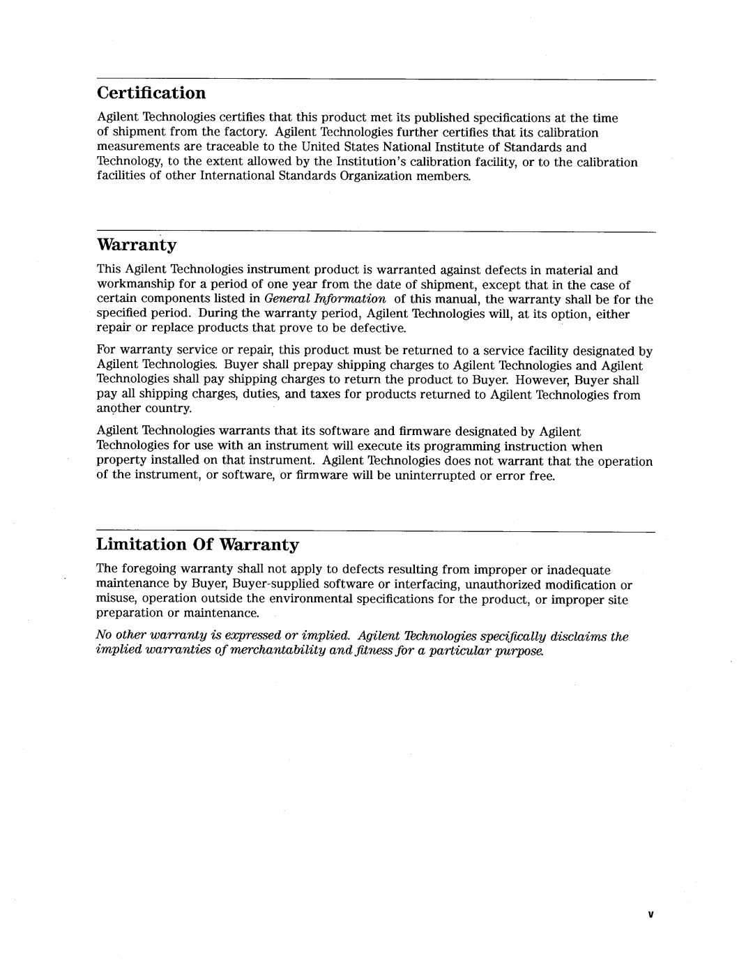 Agilent Technologies 4278A manual 
