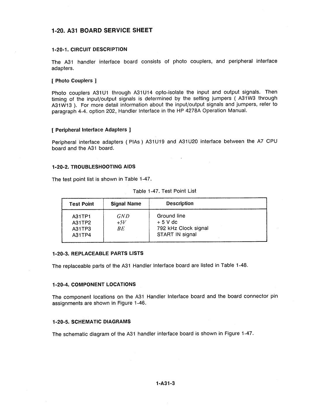 Agilent Technologies 4278A manual 