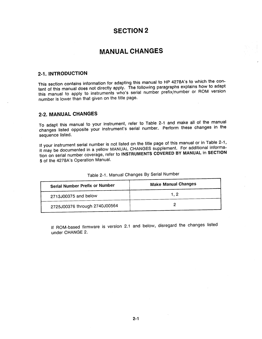 Agilent Technologies 4278A manual 