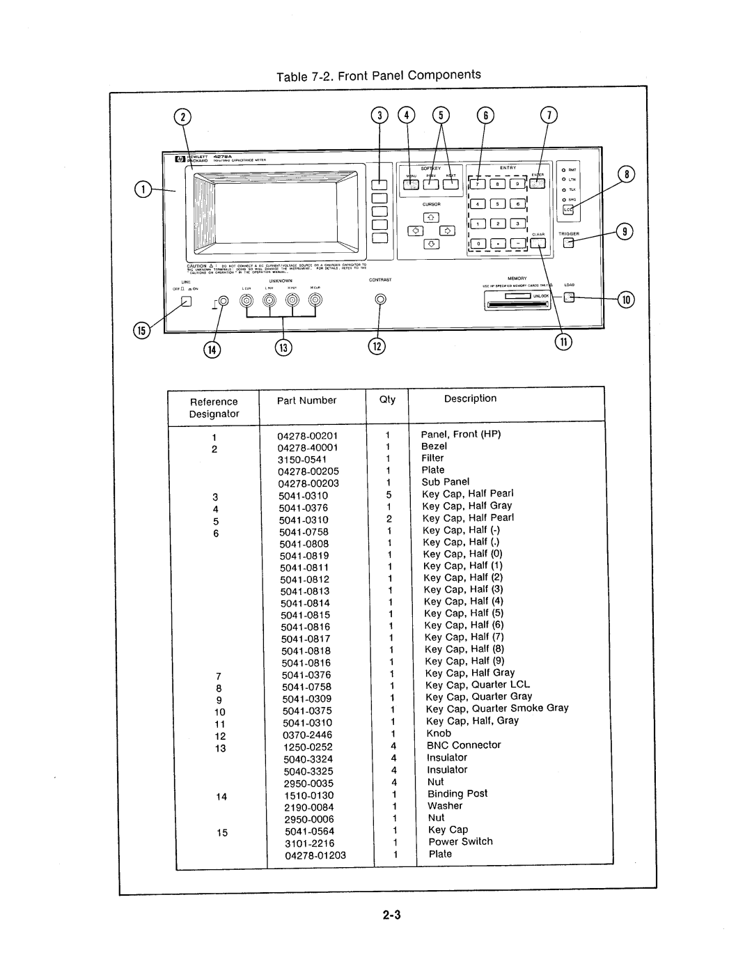 Agilent Technologies 4278A manual 