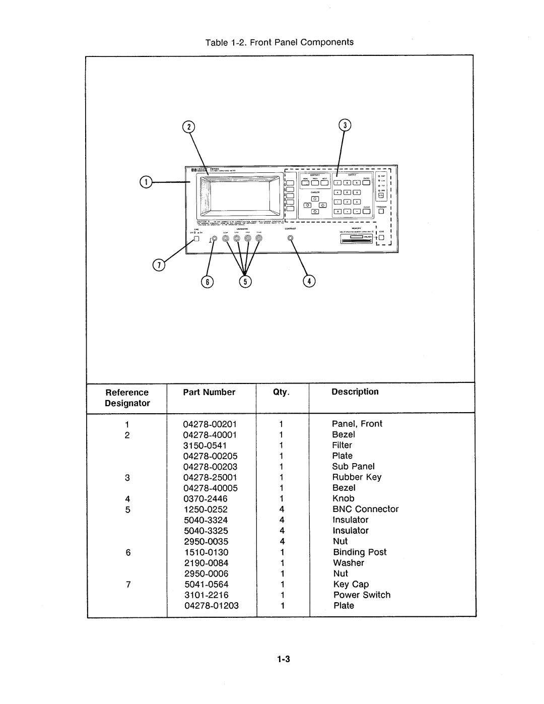 Agilent Technologies 4278A manual 