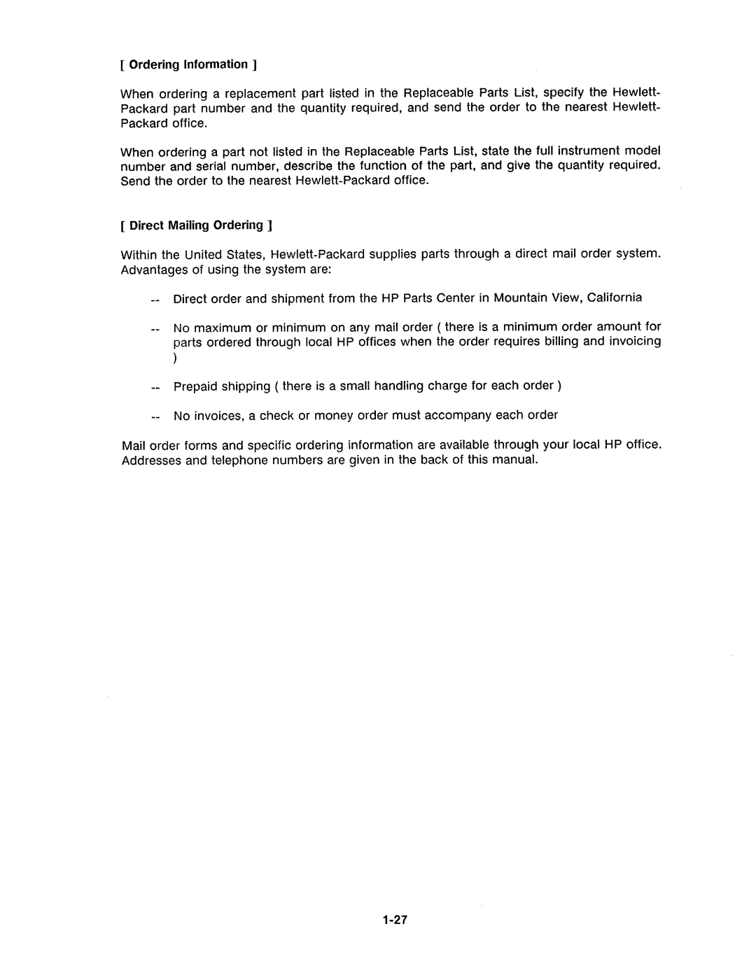Agilent Technologies 4278A manual 