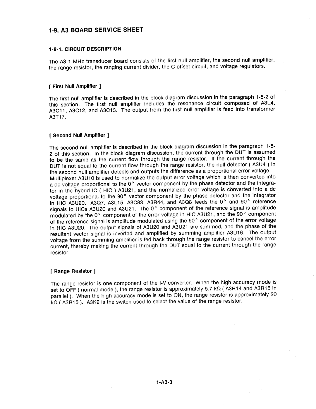 Agilent Technologies 4278A manual 