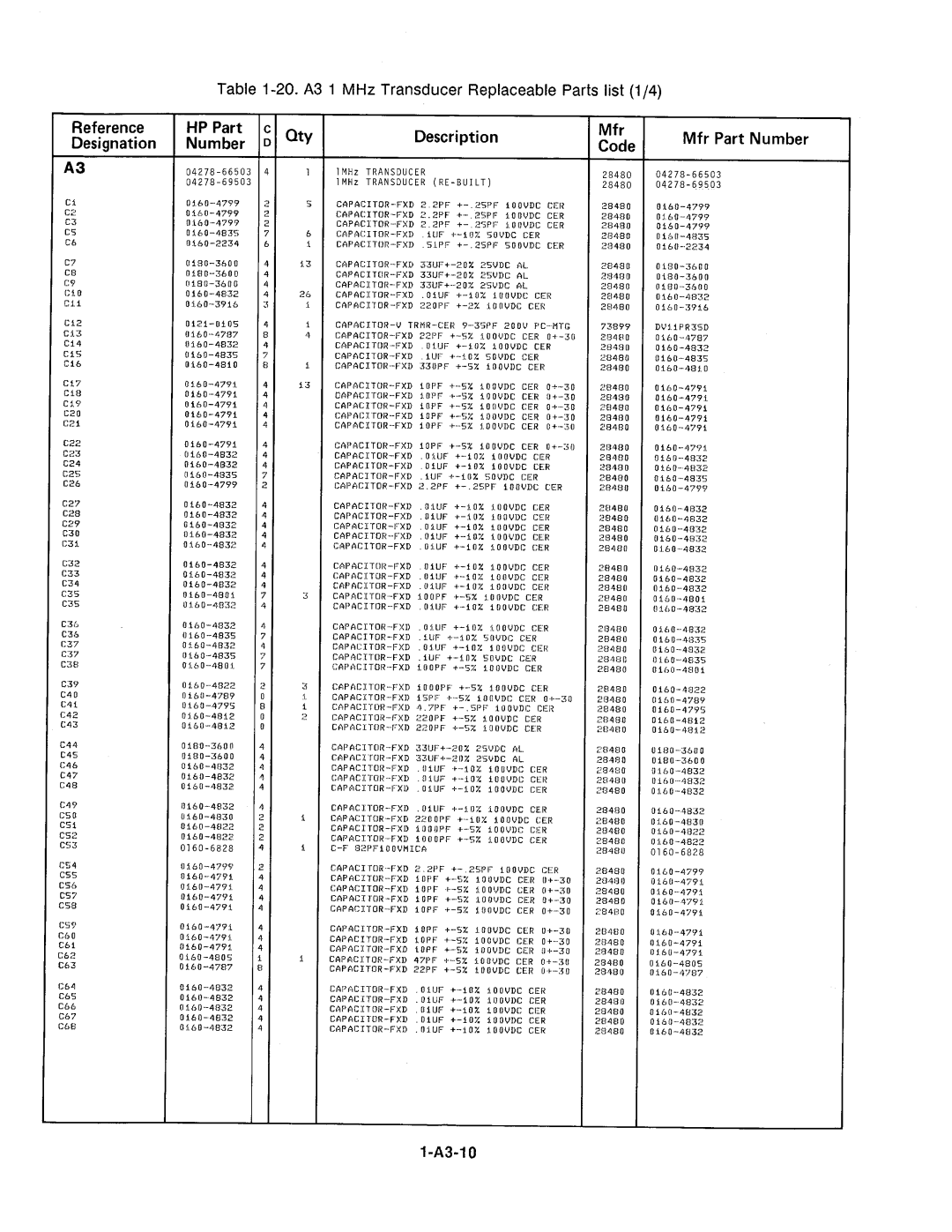 Agilent Technologies 4278A manual 