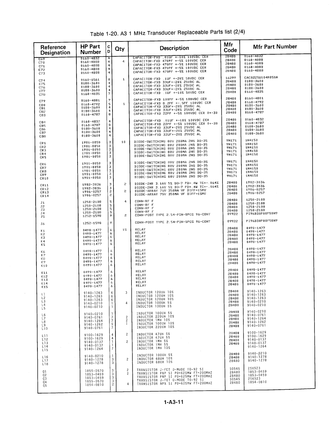 Agilent Technologies 4278A manual 