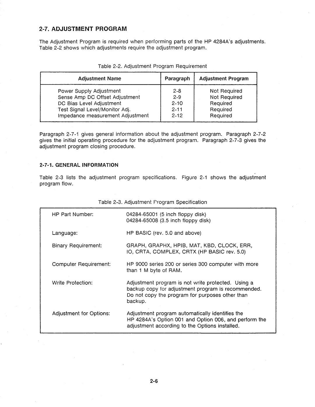 Agilent Technologies 4284A manual 