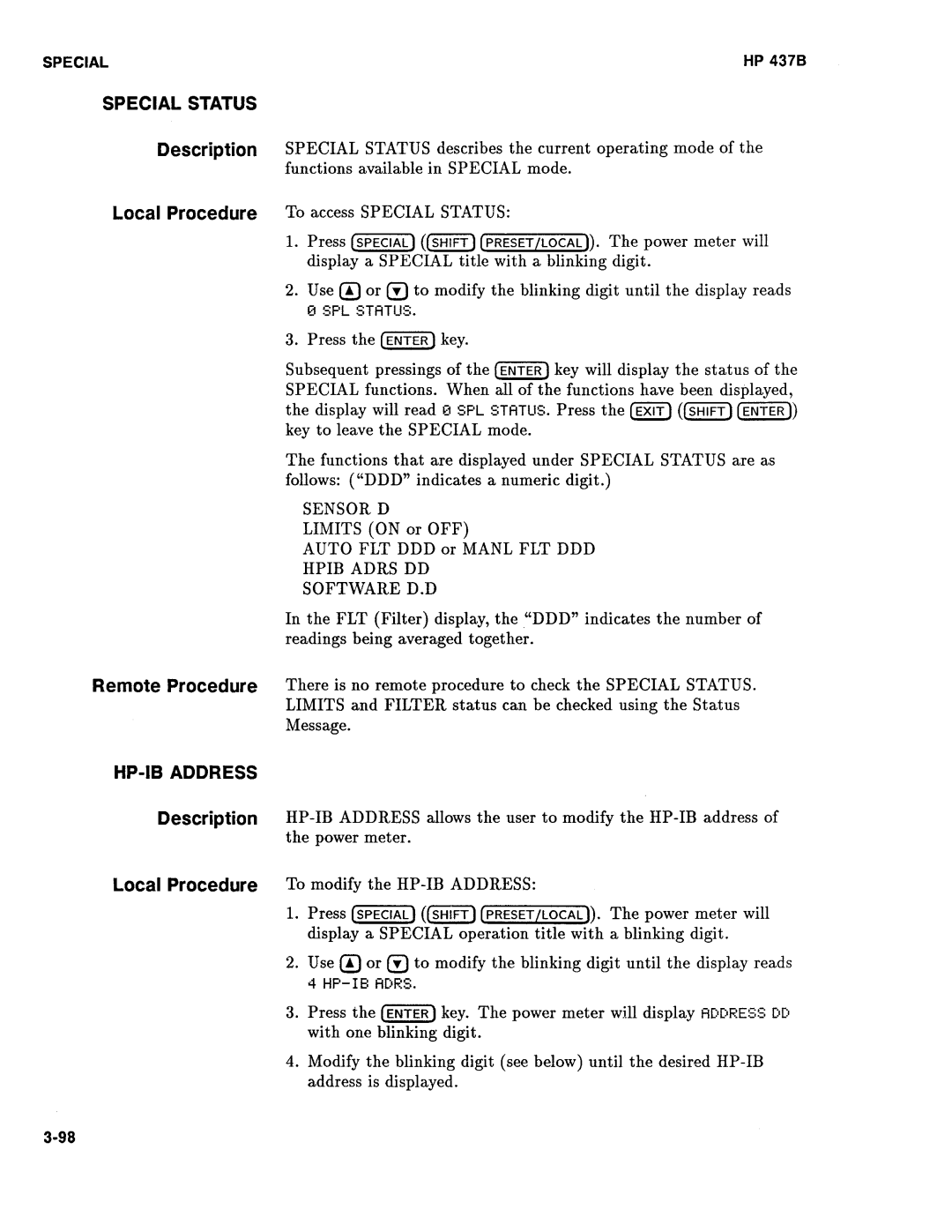 Agilent Technologies 437B manual 