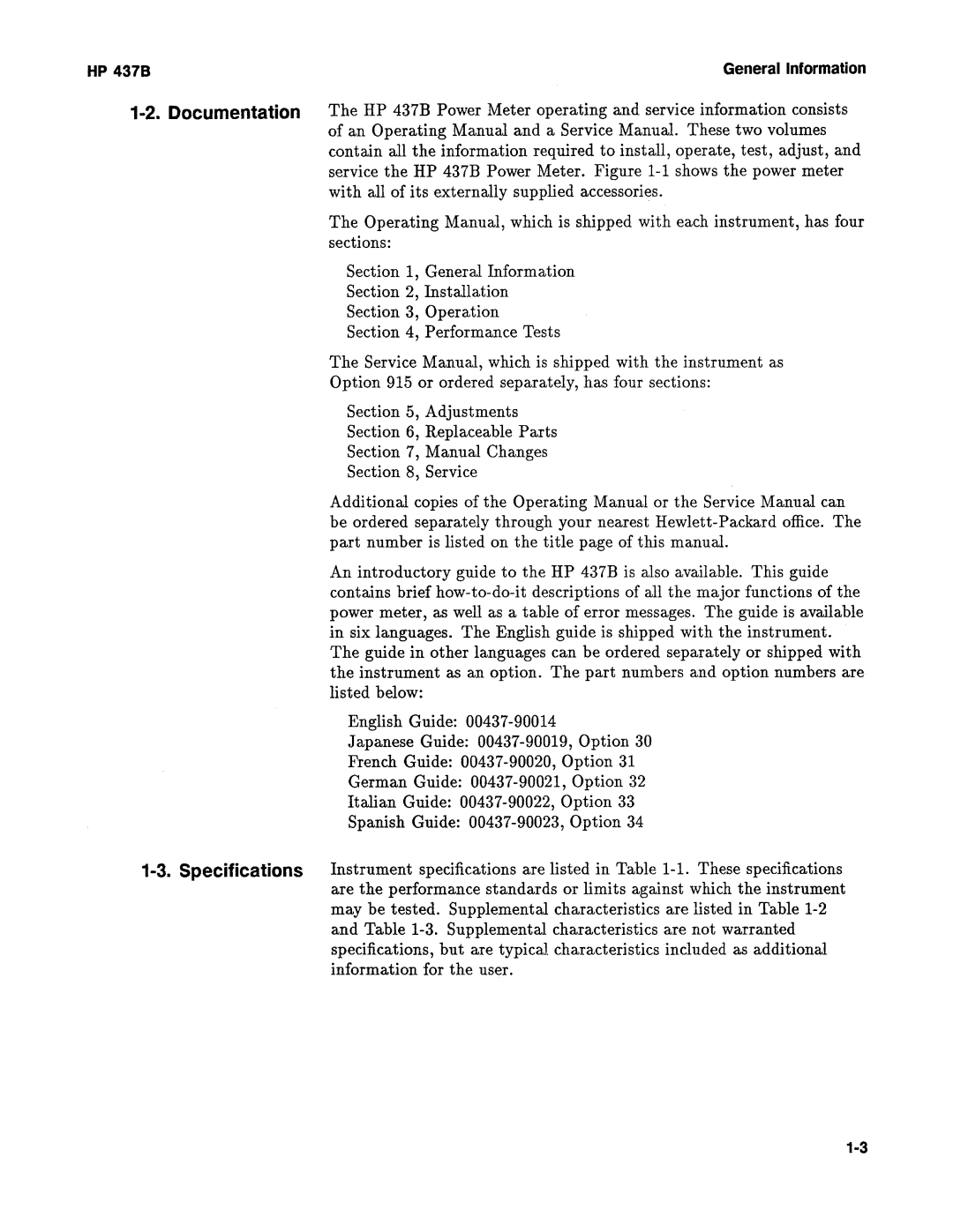 Agilent Technologies 437B manual 