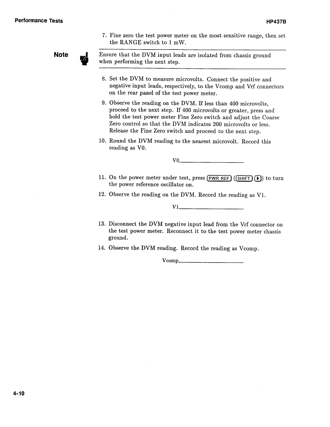 Agilent Technologies 437B manual 