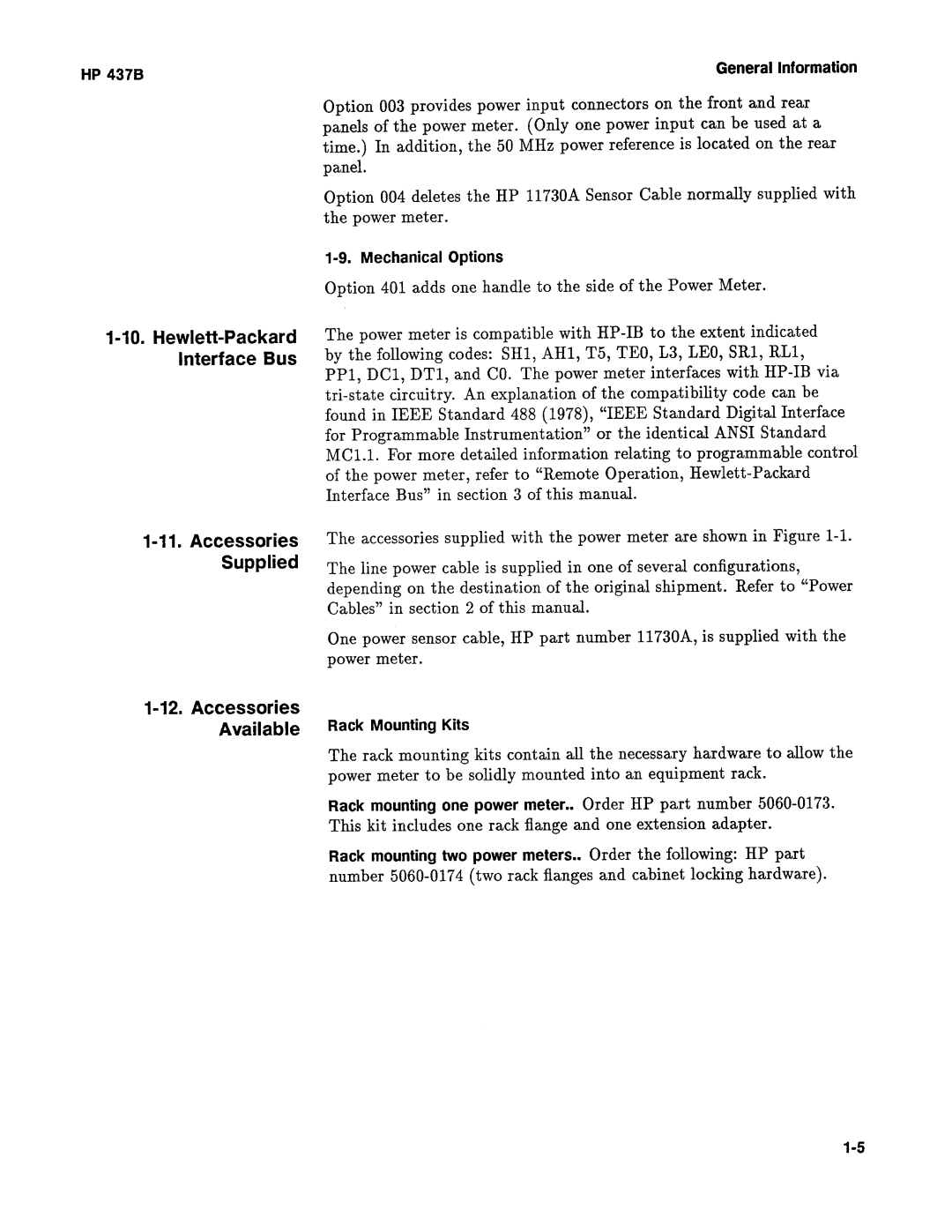 Agilent Technologies 437B manual 