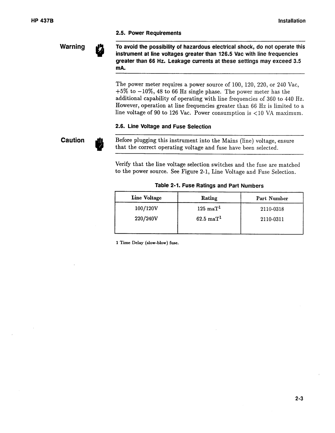 Agilent Technologies 437B manual 