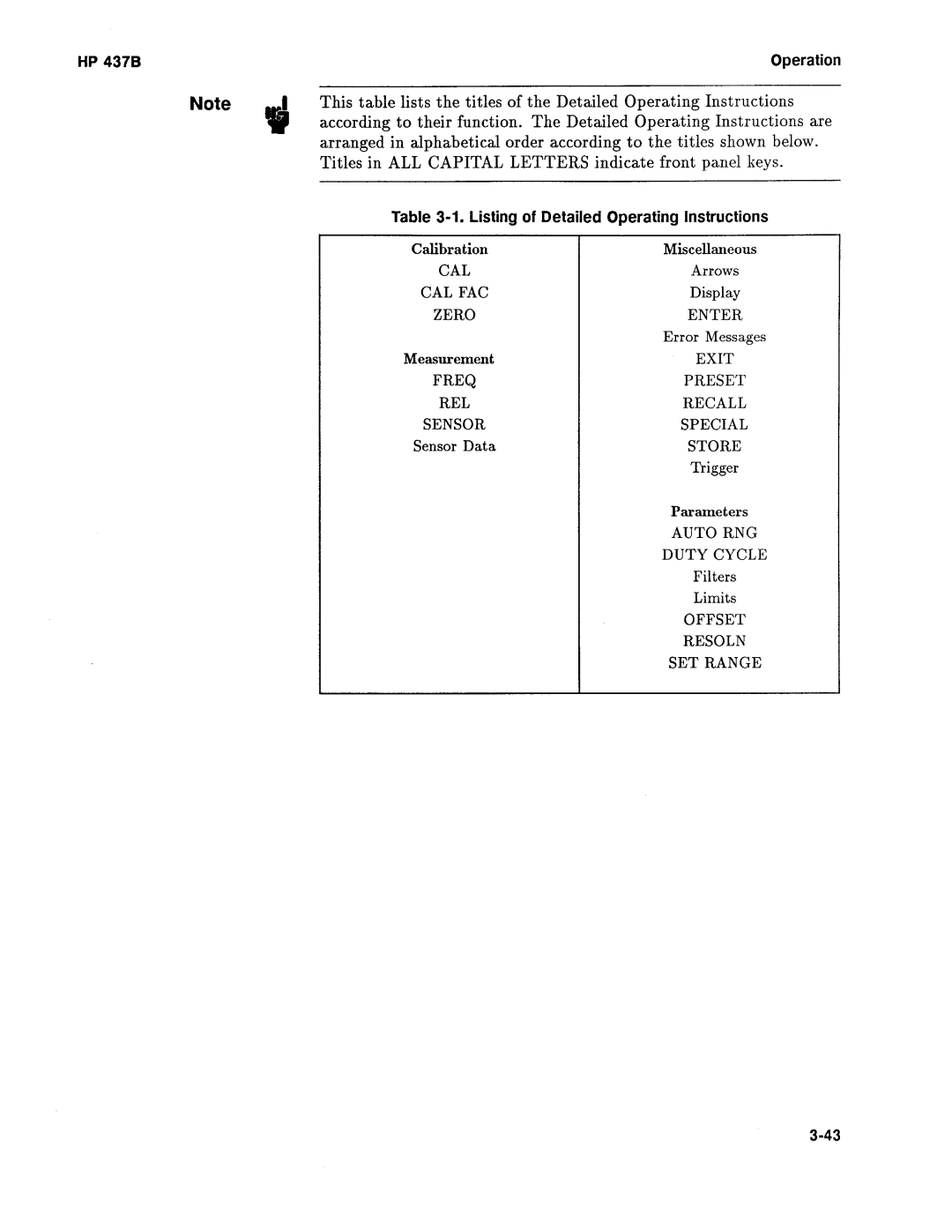 Agilent Technologies 437B manual 