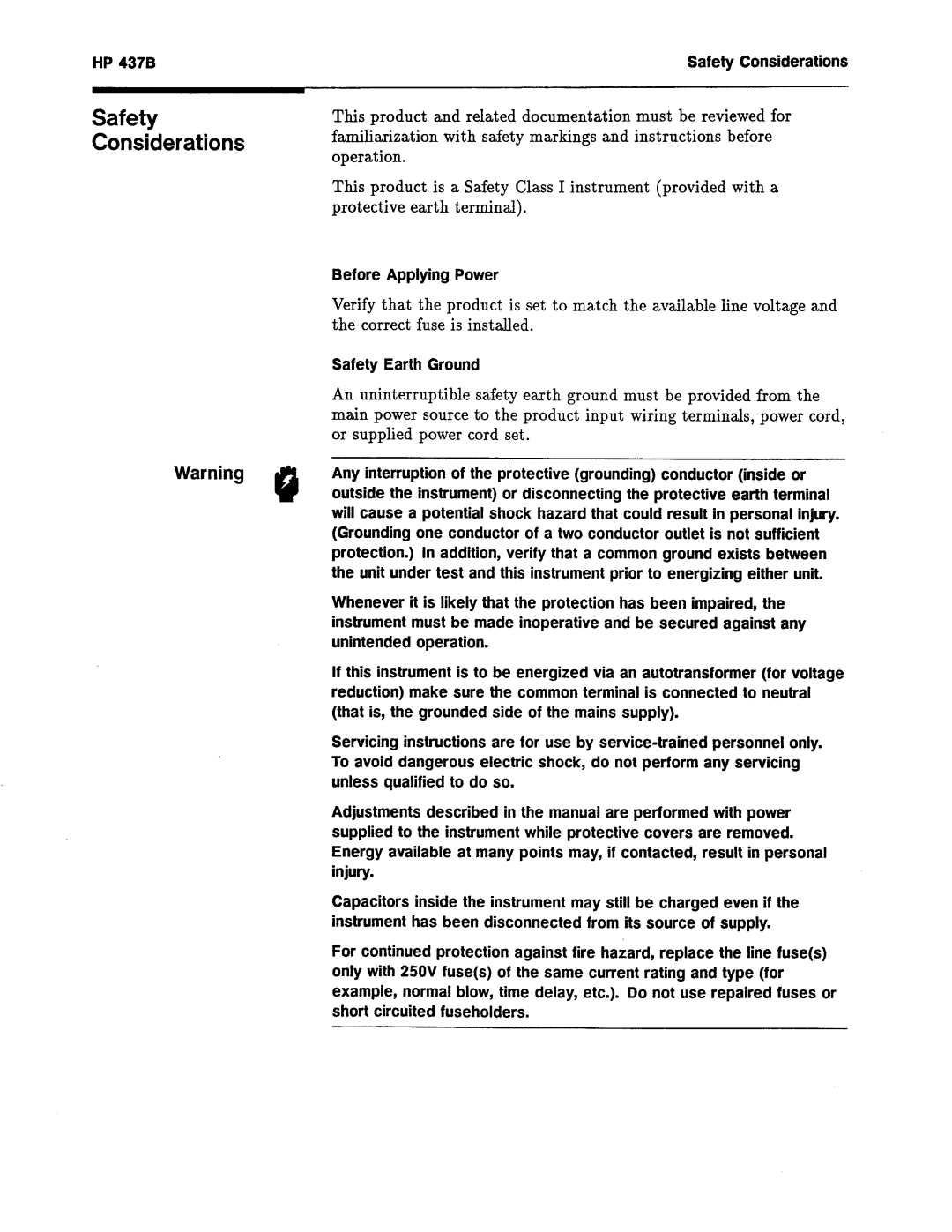 Agilent Technologies 437B manual 