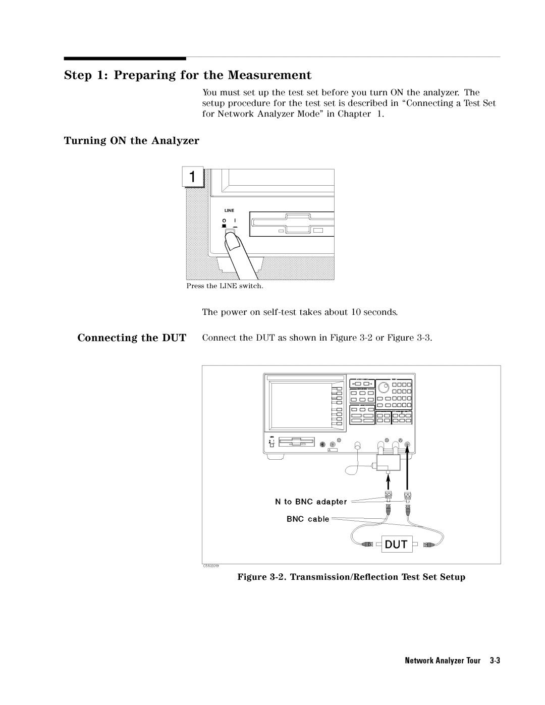 Agilent Technologies 4396B manual Transmission/ReectionTestNetworkSetAnalyzerSetupTour3-3 