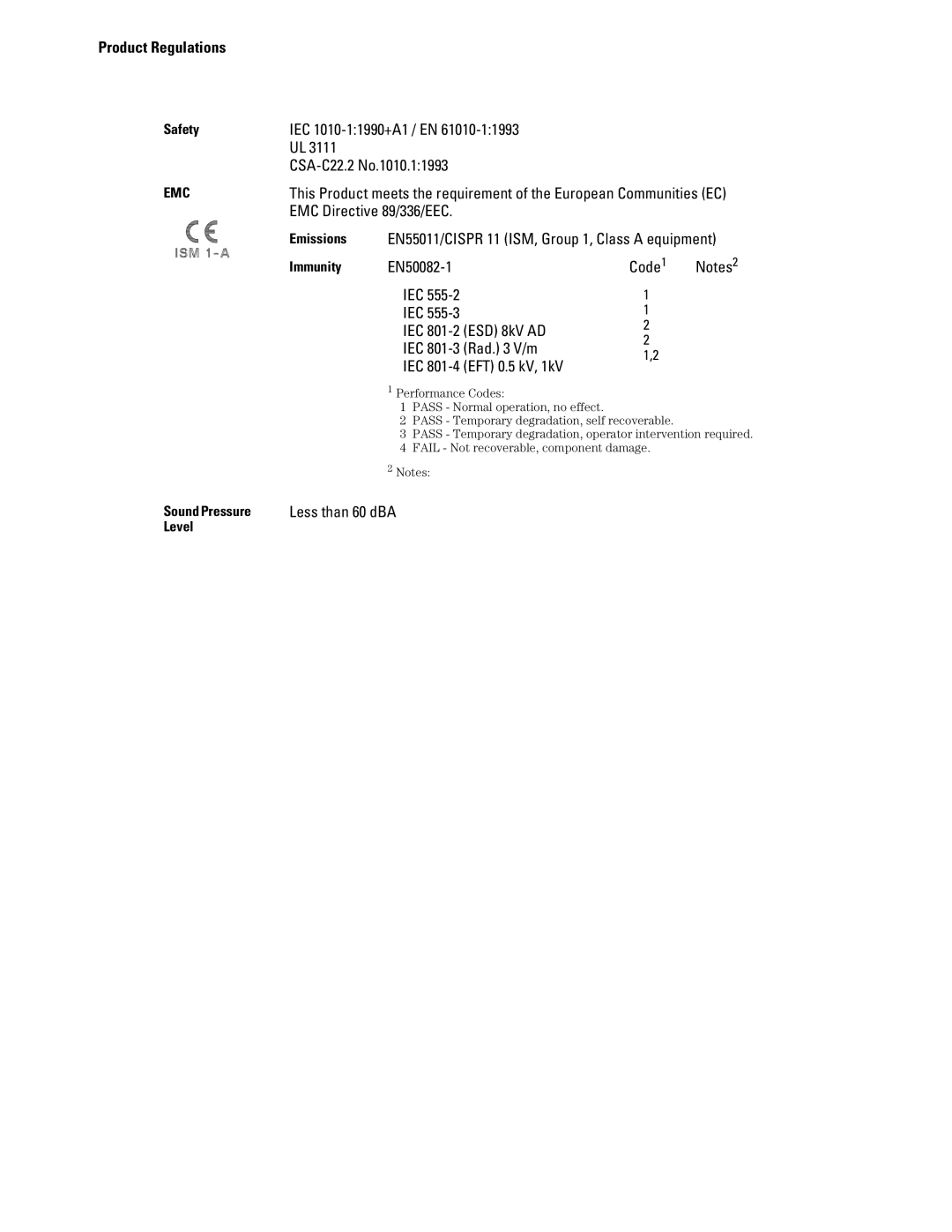 Agilent Technologies 46A, 45A, 54835A manual Product Regulations 