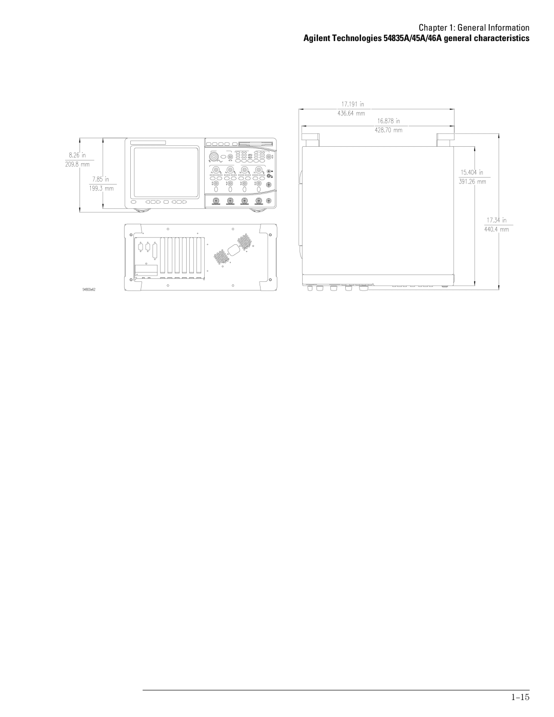 Agilent Technologies manual Agilent Technologies 54835A/45A/46A general characteristics 