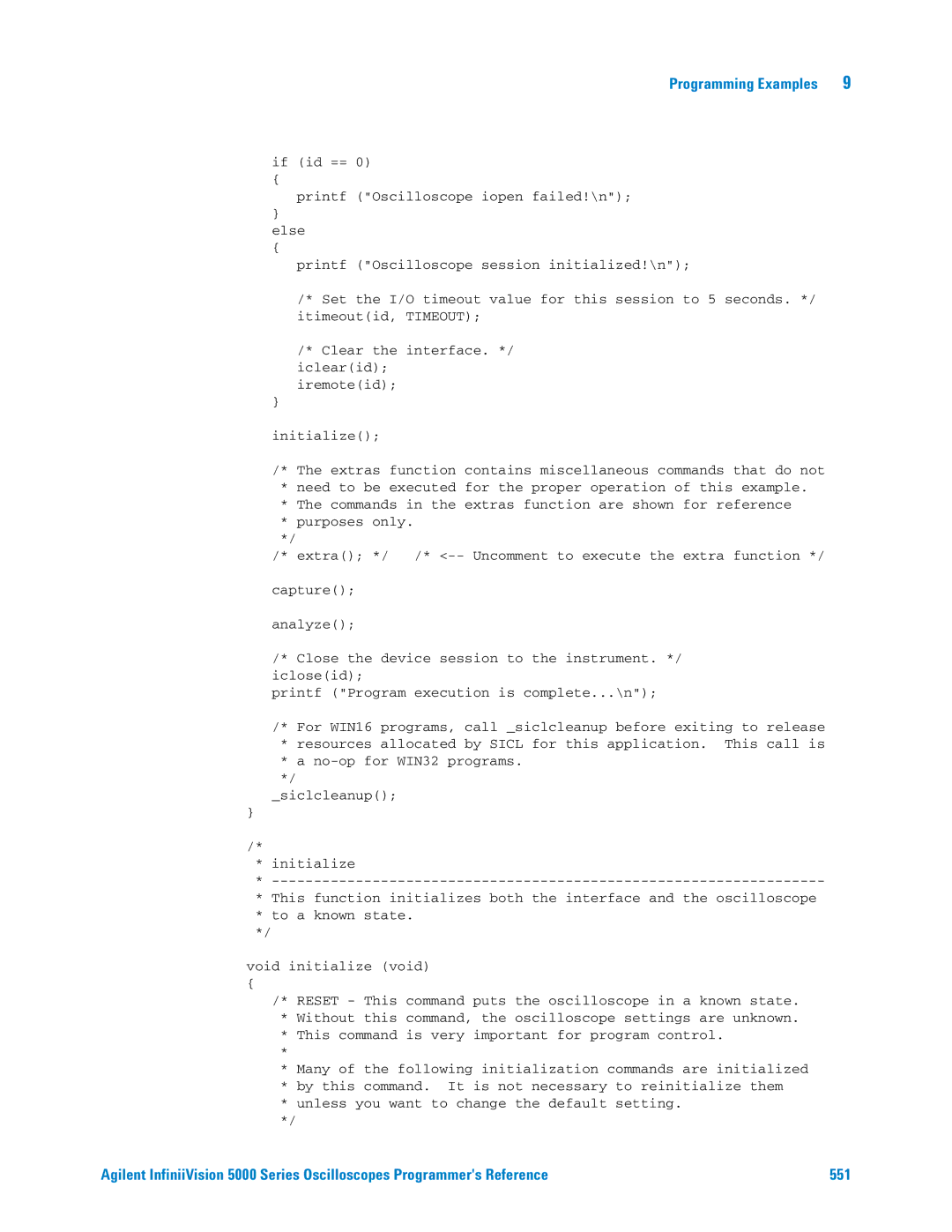 Agilent Technologies 5000 Series manual Programming Examples 