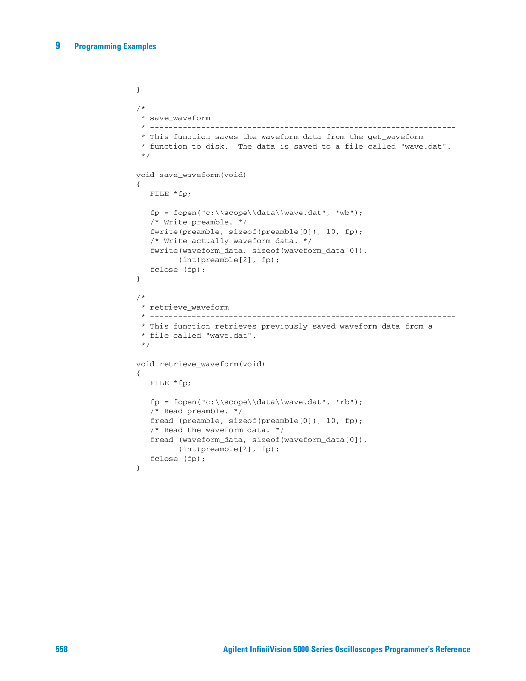 Agilent Technologies 5000 Series manual 558 