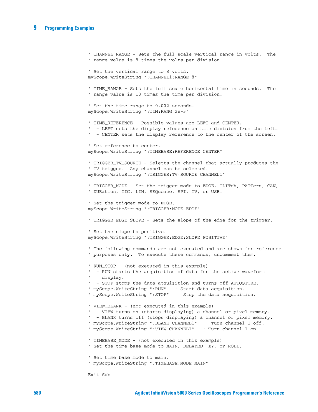 Agilent Technologies 5000 Series manual 580 