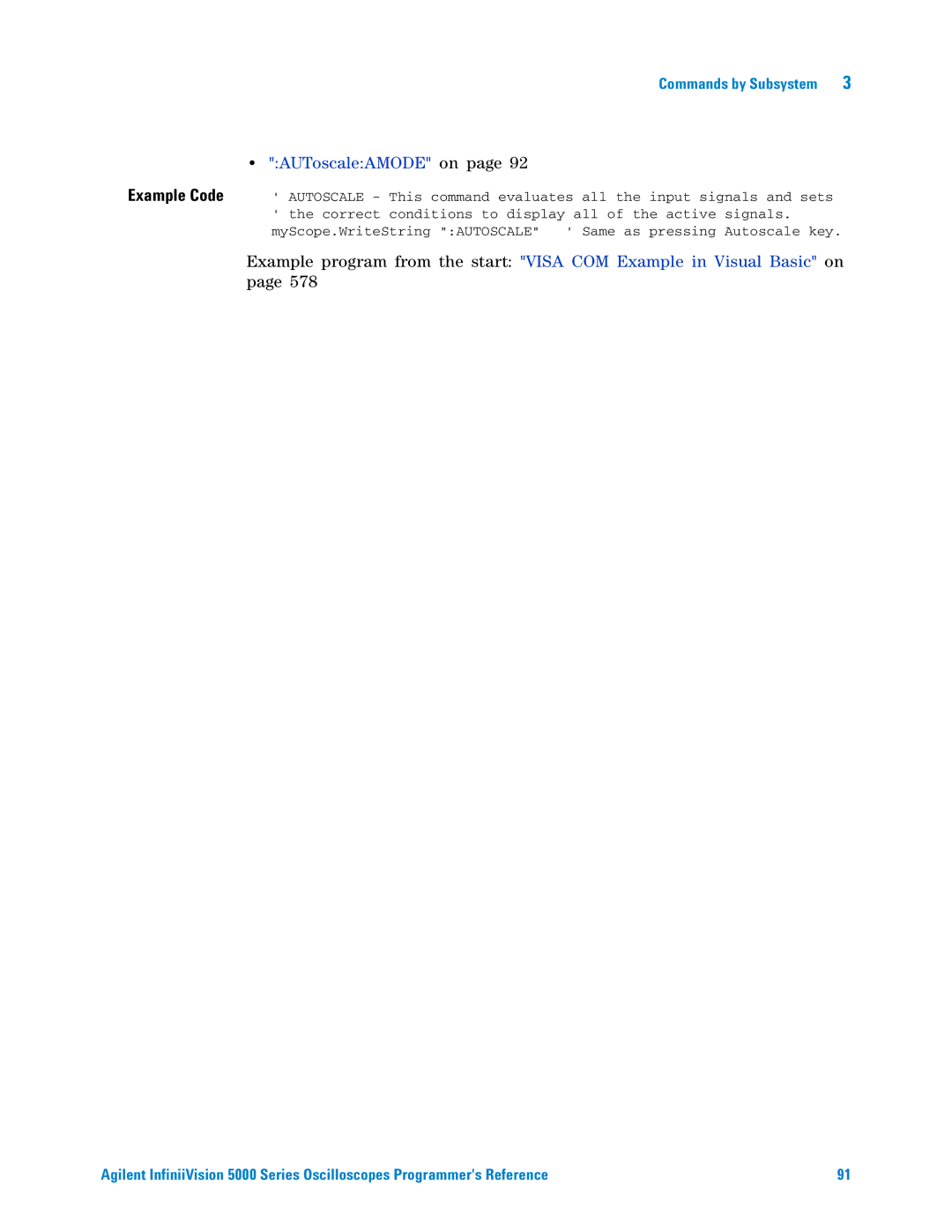 Agilent Technologies 5000 Series manual AUToscaleAMODE on 