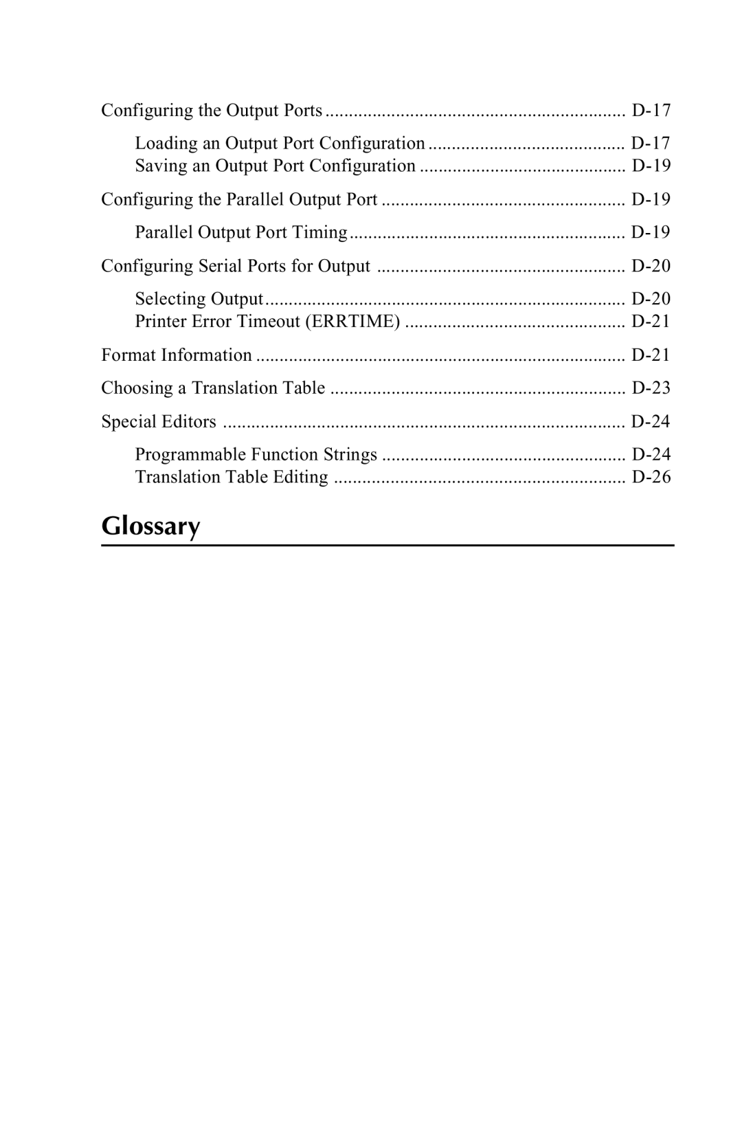 Agilent Technologies 5250 user manual Glossary 