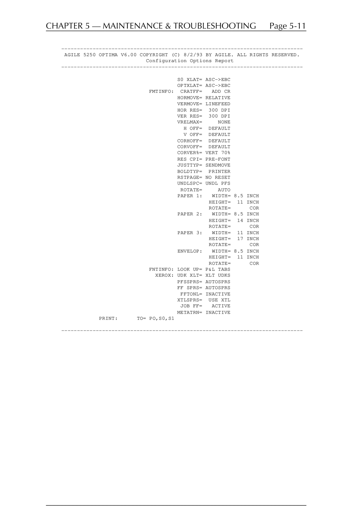 Agilent Technologies 5250 user manual S0 XLAT= 