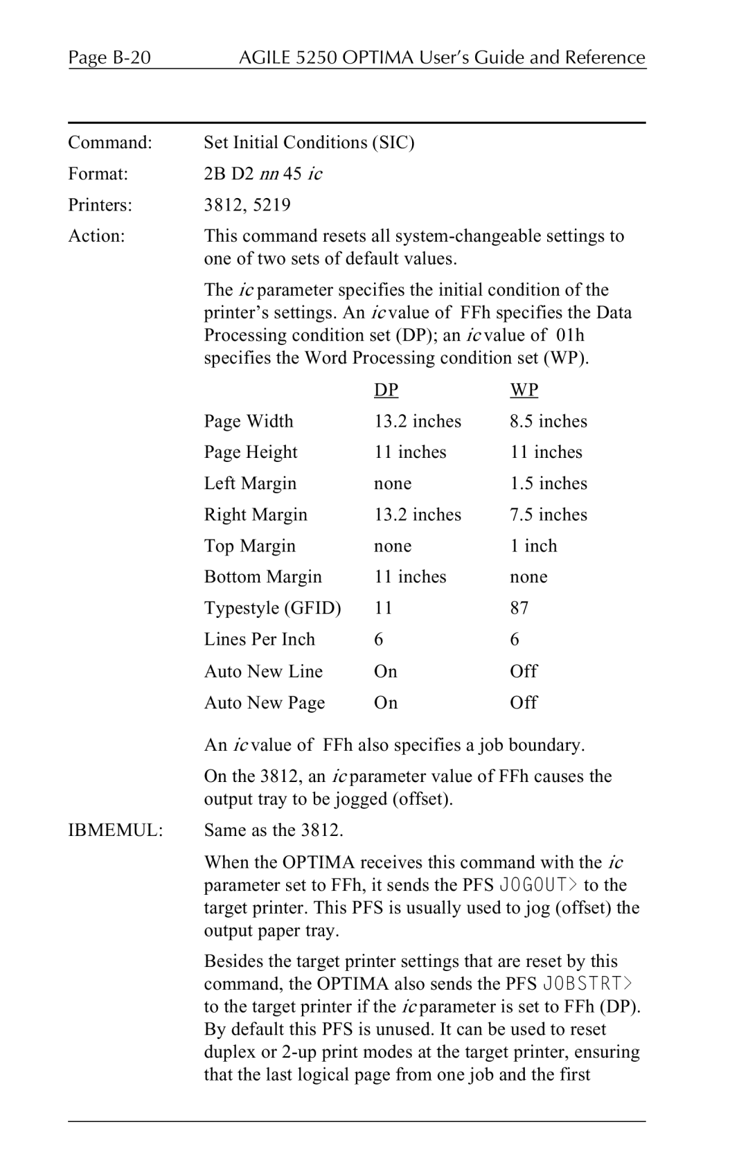 Agilent Technologies 5250 user manual B-20 