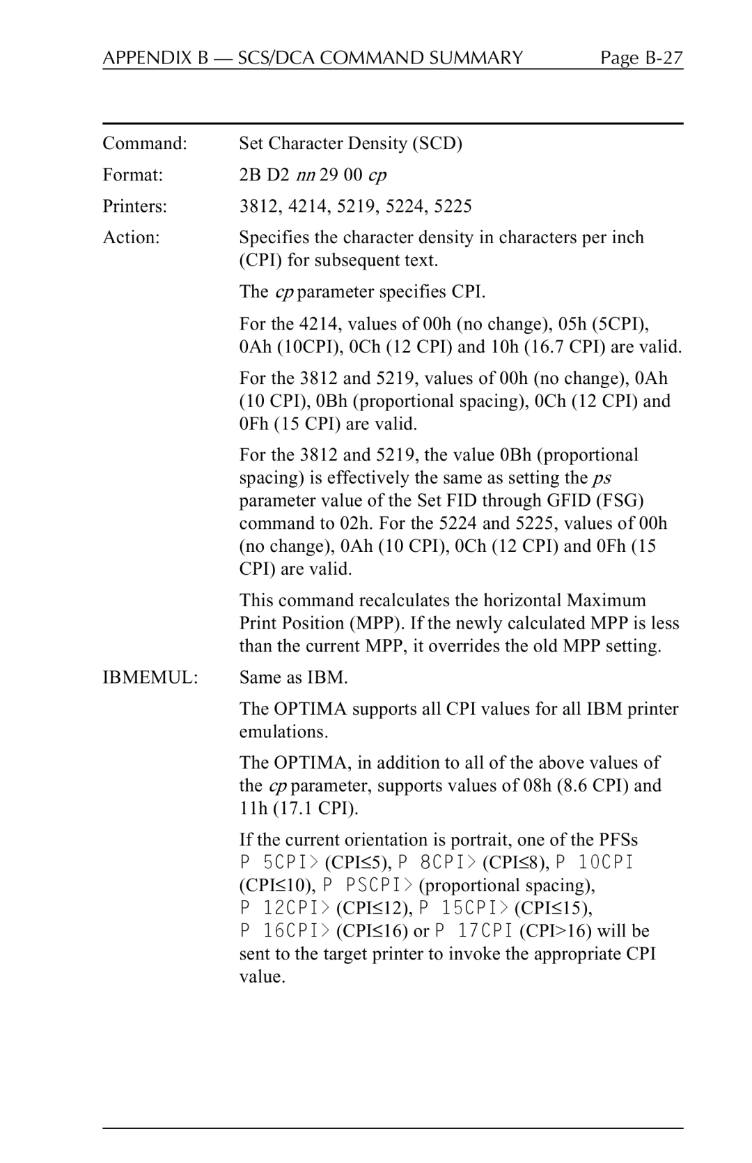 Agilent Technologies 5250 user manual B-27 