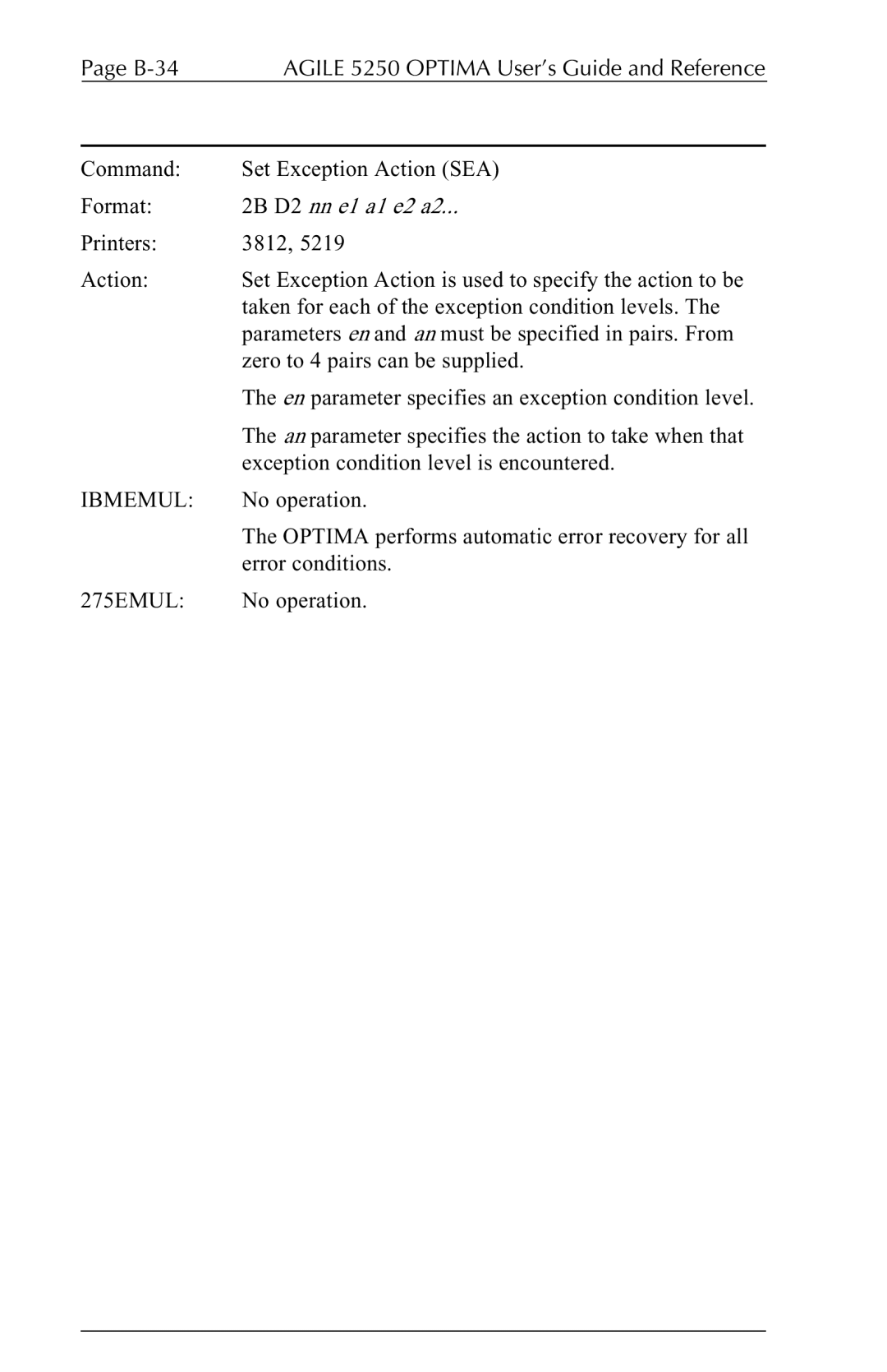 Agilent Technologies 5250 user manual B-34 