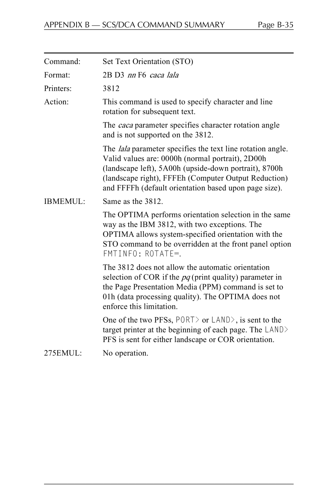 Agilent Technologies 5250 user manual Fmtinfo ROTATE= 