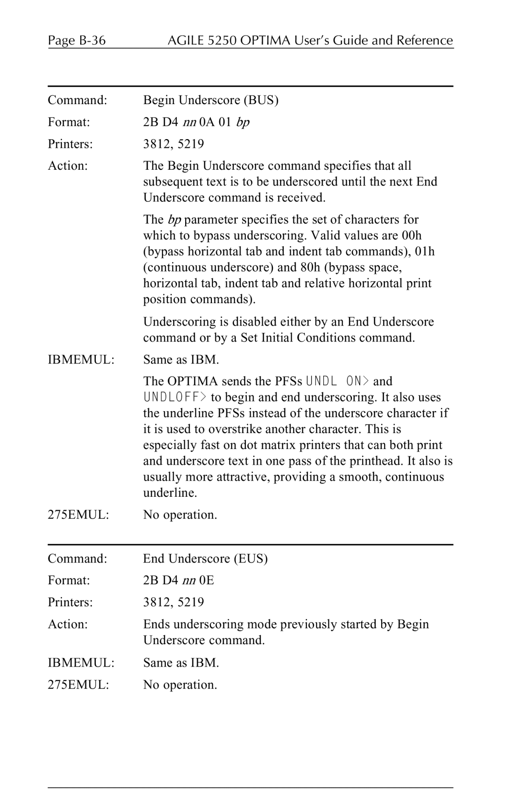 Agilent Technologies 5250 user manual B-36 